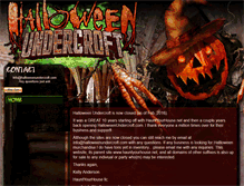 Tablet Screenshot of halloweenundercroft.com